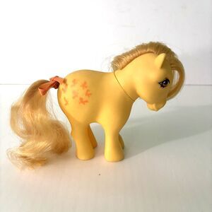My Little Pony MLP G1 Butterscotch 1982 Hasbro Hong Kong Original Bow 80s Horse